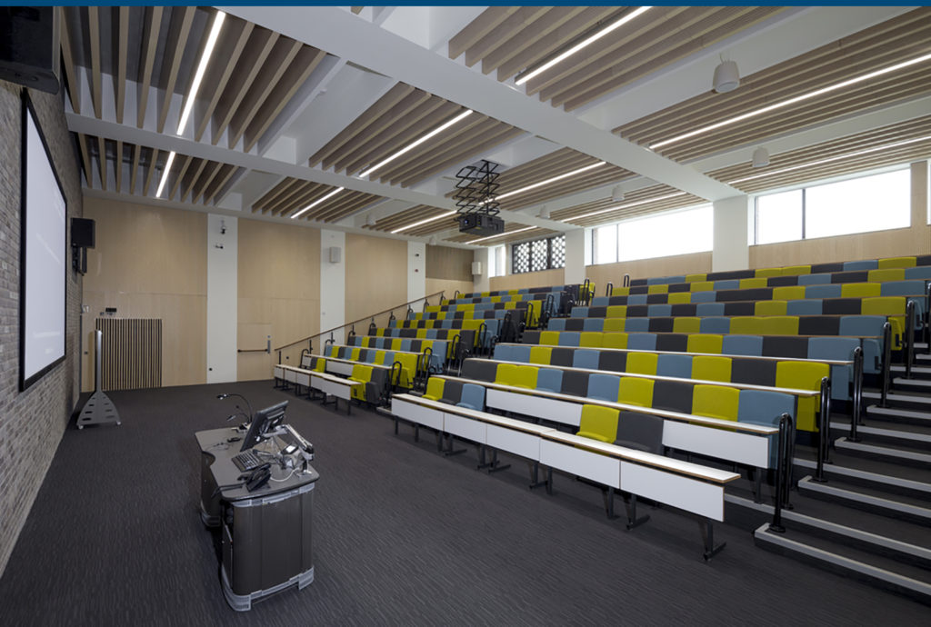 Teaching and learning building lecture theatre and AV equipment