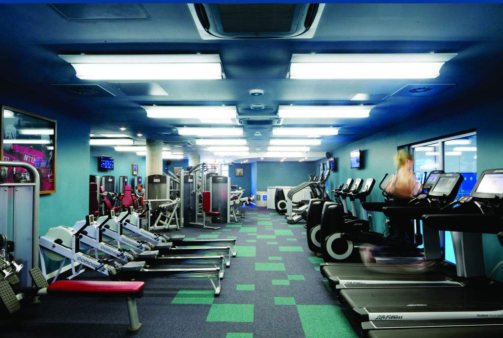 Gym equipment at Byron student union