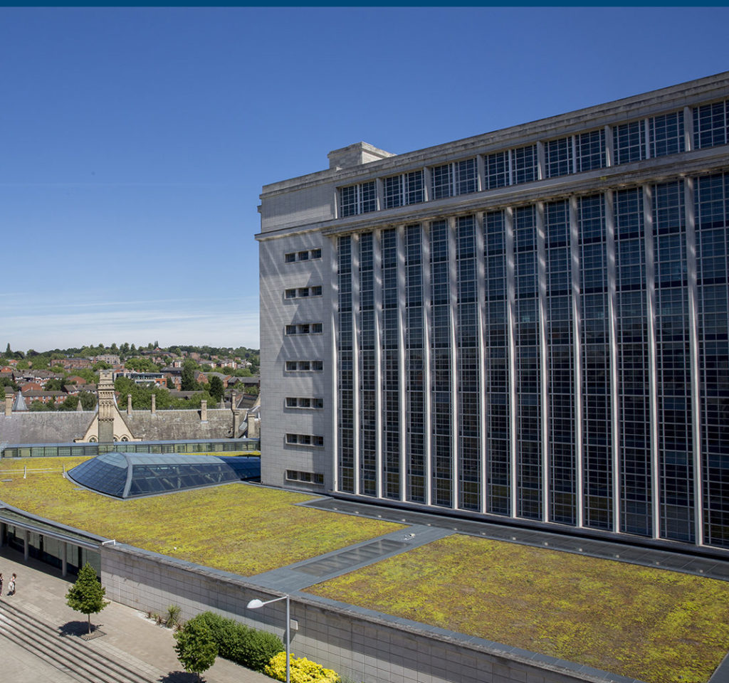 Newton building and green roof