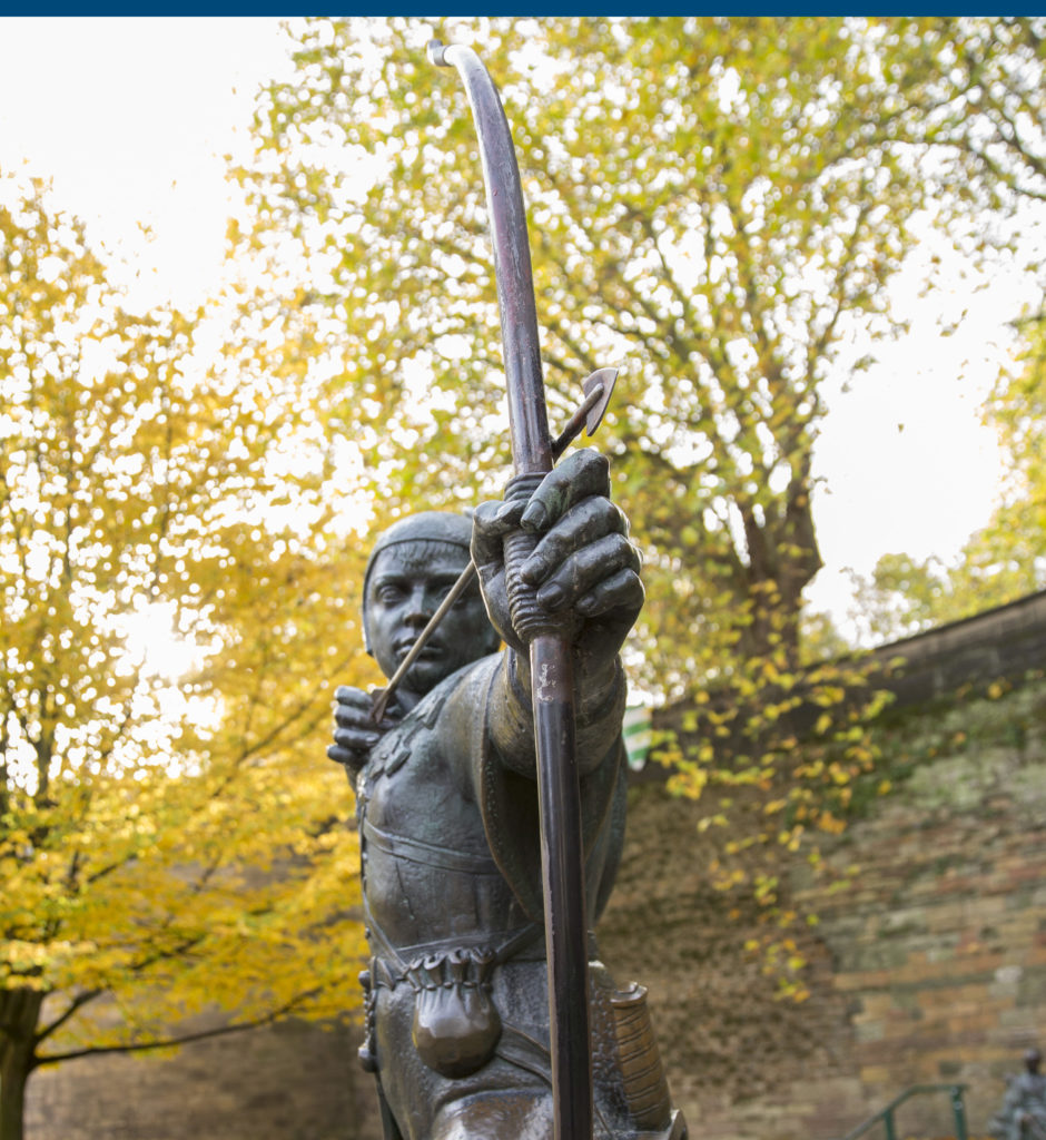 Robin Hood Statue at Nottingham Castle